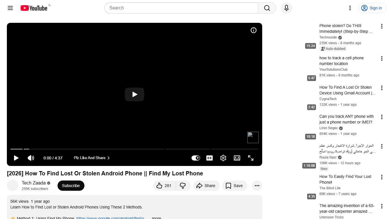 [2026] How To Find Lost Or Stolen Android Phone || Find My Lost Phone - YouTube